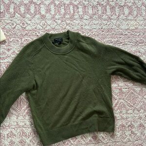 Rag & Bone Green Cashmere Crew
